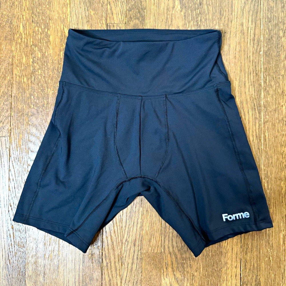 Forme Posture Correcting Cycling Shorts Black Womens Size L Compression Bike